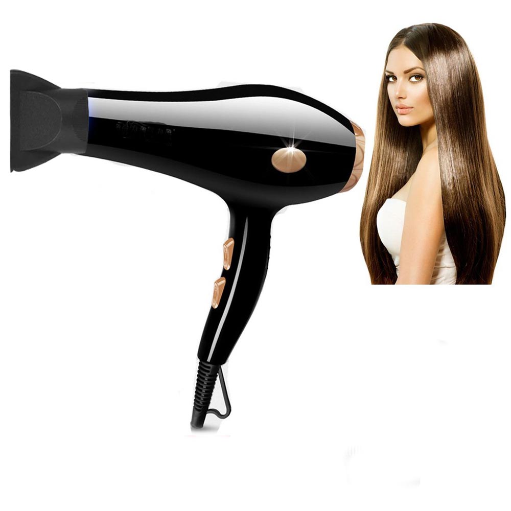 Asciugacapelli con accessori phon con diffusore beccuccio 2 pettini asciuga capelli - enzoled