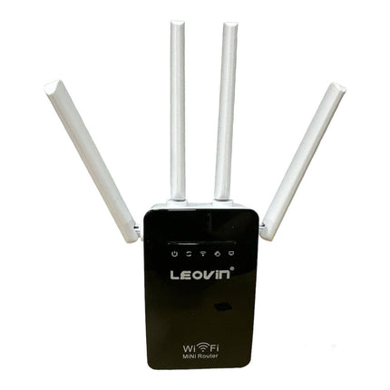 Extender wifi 2.4G amplificatore di segnale wireless per modem access point 4 antenne ripetitore router AP 300mbps - enzoled