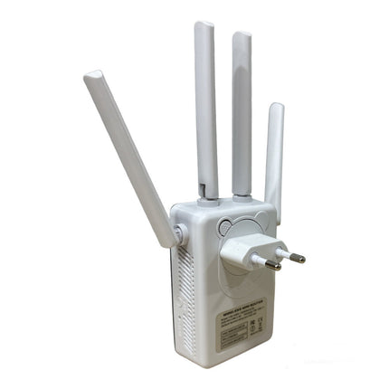 Extender wifi 2.4G amplificatore di segnale wireless per modem access point 4 antenne ripetitore router AP 300mbps - enzoled
