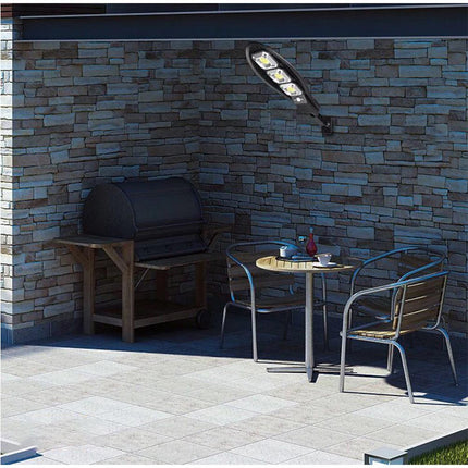 Lampione stradale solare 3 led cob con sensore crepuscolare e di movimento 3 modalità di luce con telecomando - enzoled