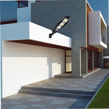 Lampione stradale solare 3 led cob con sensore crepuscolare e di movimento 3 modalità di luce con telecomando - enzoled