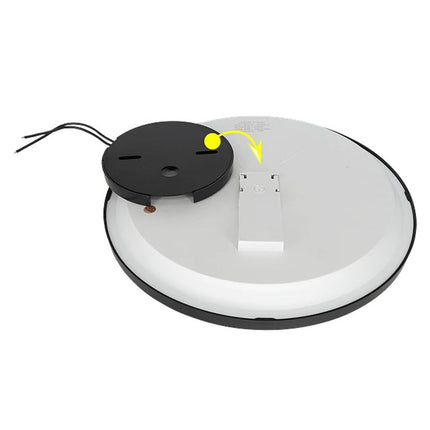 Plafoniera moderna a led a luce fredda 6500k con bordo nero da 20 40 e 60 watt varie dimensioni 30 40 e 50 cm - enzoled