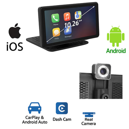 Monitor 10,26’ 3IN1 Carplay dash cam e telcamera retromarcia enzoled