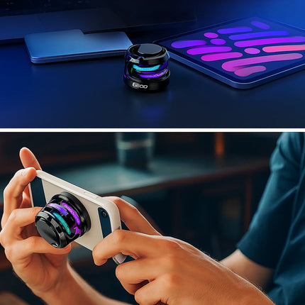Cassa bluetooth calamitata amplifica cellulari mini speaker RGB enzoled