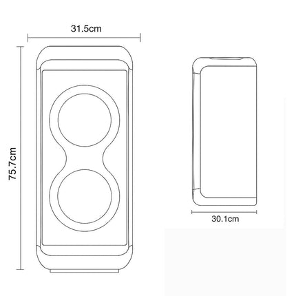 Cassa karaoke bluetooh 40 watt 2 microfoni e telecomando luci rgb