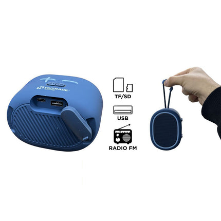 Cassa bluetooth 5W ricaricabile con radio FM USD/AUX/TF enzoled