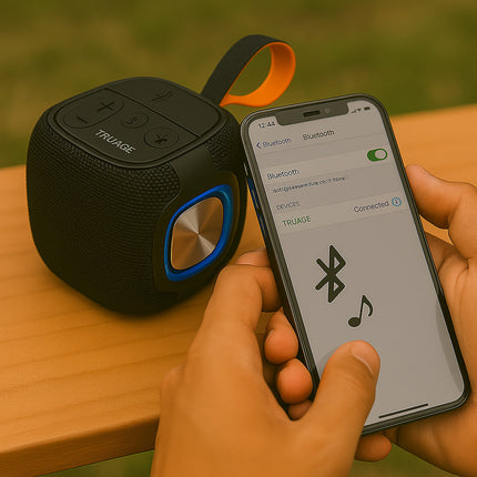Cassa bluetooth 10W con rodio FM USB SD/TF/AUX ricaricabile IPX6 enzoled