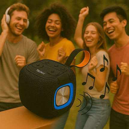 Cassa bluetooth 10W con rodio FM USB SD/TF/AUX ricaricabile IPX6 enzoled