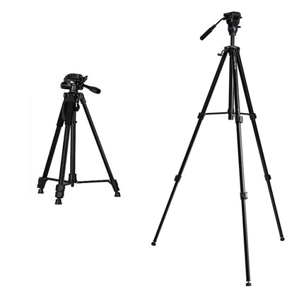 Cavalletto treppiedi con telecomando bluetooth altezza 163 e 206 cm