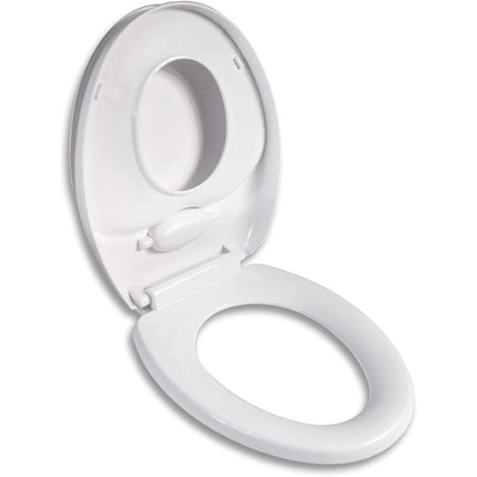 Copriwater universale bianco con adattatore riduttore per bambini