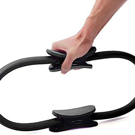 Anello da pilates 37 cm flessibile attrezzo fitness per muscoli addominali gambe braccia - enzoled