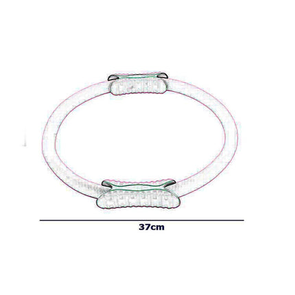 Anello da pilates 37 cm flessibile attrezzo fitness per muscoli addominali gambe braccia - enzoled