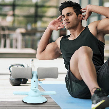 Barra Sit up con ventosa supporto regolabile piedi e caviglie per addominali esercizi fitness - enzoled