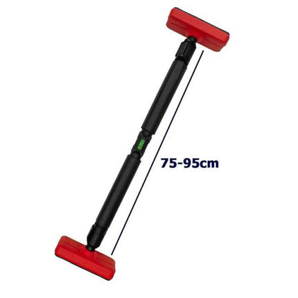 Barra per trazioni da porta regolabile da 75 a 95 cm fissaggio senza viti sbarra per allenamento bicipiti dorsali tricipidi addominali carico max 200 kg - enzoled