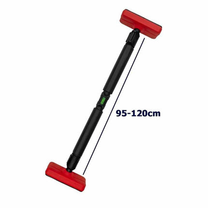 Barra per trazioni da porta regolabile da 95 a 120 cm fissaggio senza viti sbarra per allenamento bicipiti dorsali tricipidi addominali carico max 200 kg - enzoled
