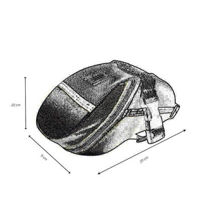 Borsa da sella per bicicletta borsetta per bici sottosella con tasca marsupio portaoggetti - enzoled
