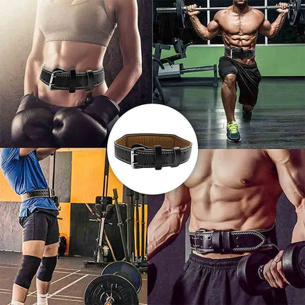 Cintura imbottita in ecopelle per sollevamenti pesi pesistica regolabile taglia S M L per allenamento bodybuilding belt per Fitness Gym taglia - enzoled