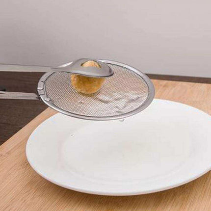 Pinza con colino scola frittura utensili da cucina pinzetta elimina olio in eccesso strizza e cola - enzoled