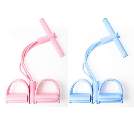 Elastico per esercizi di allenamento addominali 4 bande elastiche muscoli di braccia e gambe attrezzo fitness da palestra - enzoled