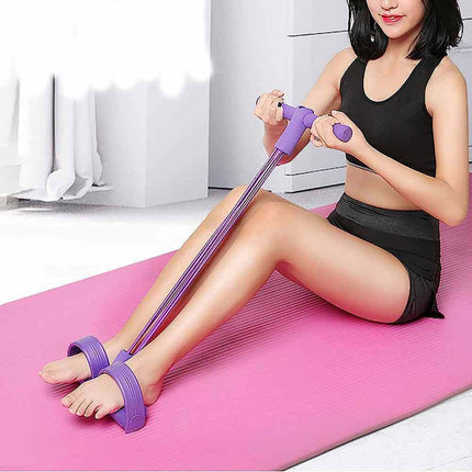 Elastico per esercizi di allenamento addominali 4 bande elastiche muscoli di braccia e gambe attrezzo fitness da palestra - enzoled