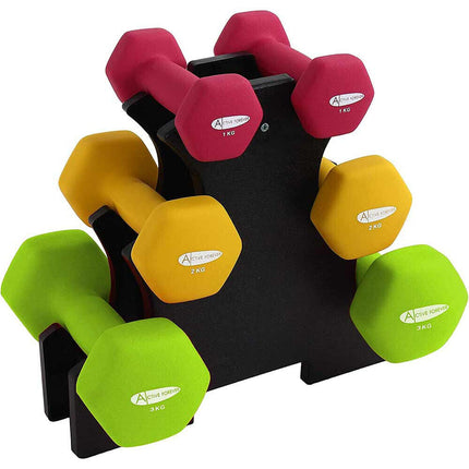 Espositore per pesi a tre ripiani a albero portatile scaffale supporto porta manubri - enzoled