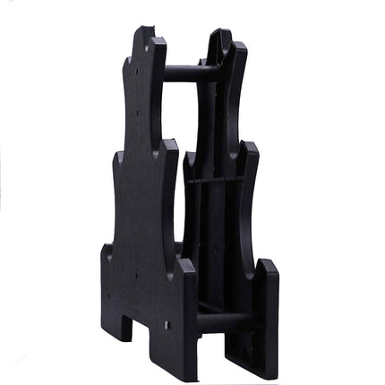 Espositore per pesi a tre ripiani a albero portatile scaffale supporto porta manubri - enzoled