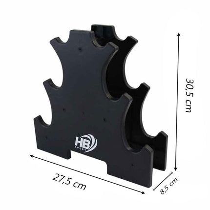 Espositore per pesi a tre ripiani a albero portatile scaffale supporto porta manubri - enzoled