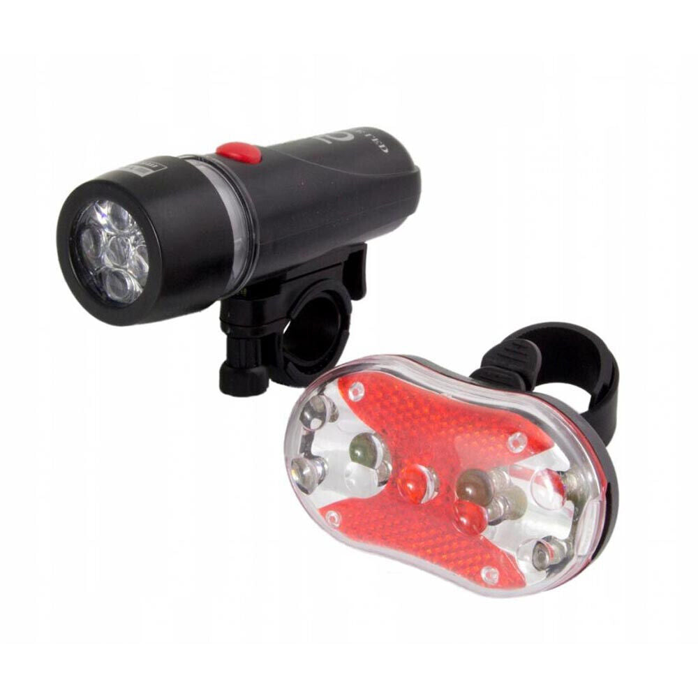 Fari per bicicletta fanali anteriore e posteriore a 5 led luce faro per bici - enzoled