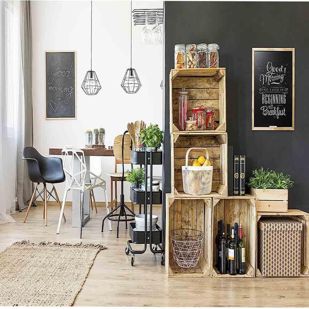 Lavagna con cornice in legno scrivibile con gesso gessetti gioco per bambini da scuola ufficio 60x90 cm - enzoled
