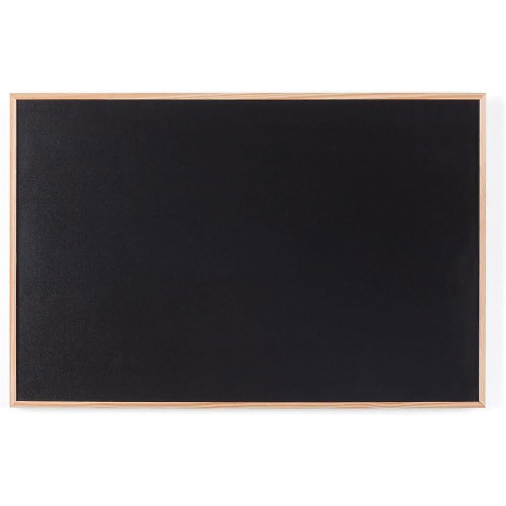 Lavagna con cornice in legno scrivibile con gesso gessetti gioco per bambini da scuola ufficio 60x90 cm - enzoled