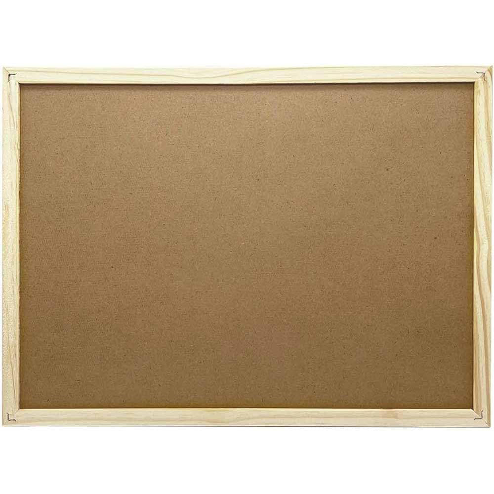 Lavagna con cornice in legno scrivibile con gesso gessetti gioco per bambini da scuola ufficio 60x90 cm - enzoled