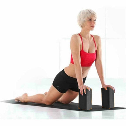 Mattoncini yoga 2 pezzi blocchi in schiuma eva blocco supporto per esercizi pilates stretching leggeri 120 gr - enzoled