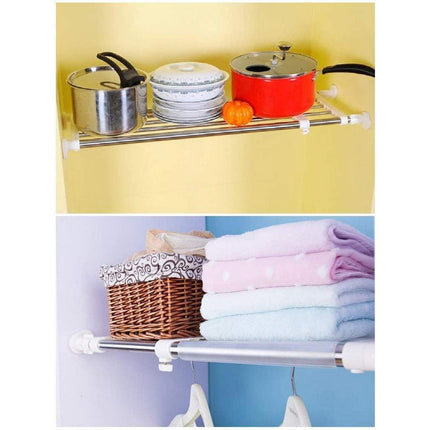 Mensola estensibile per armadio mobile scaffale regolabile telescopico stand varie dimensioni - enzoled