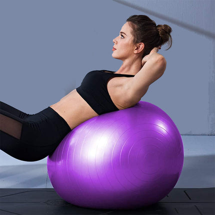 Palla fitness gonfiabile con pompa per esercizi di pilates yoga ginnastica preparto e equilibrio 65 e 74 cm - enzoled