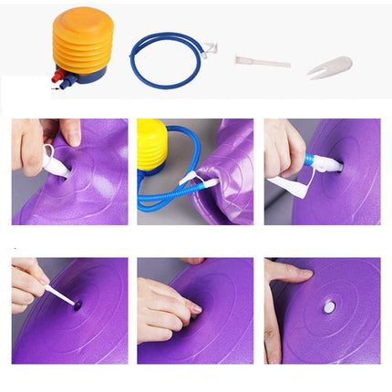 Palla fitness gonfiabile con pompa per esercizi di pilates yoga ginnastica preparto e equilibrio 65 e 74 cm - enzoled