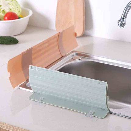 Paraspruzzi per lavandino da cucina estensibile con ventosa e adesivi protezione lavello per schizzi d’acqua - enzoled