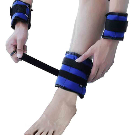 Coppia di pesi in sabbia regolabili per polso e caviglia per allenarsi da 0,5 1 1,5 2 2,5 Kg muscoli gambe e braccia fitness palestra sport - enzoled