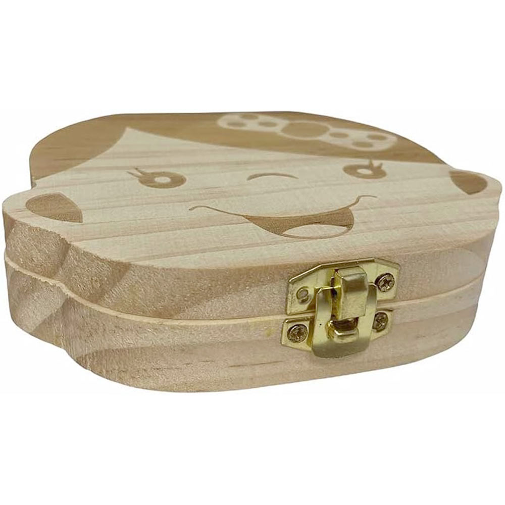 Scatoletta porta dentini da latte cofanetto legno scatola porta denti ombelico per femminuccia idea regalo - enzoled