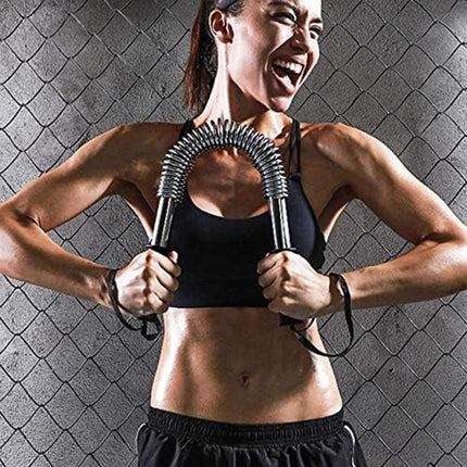 Power Twister Manubrio Flessibile a Molla 30 40 50 60 kg Barra di Potenza per Sport Palestra Allenamento pettorali e Braccia Body Building - enzoled