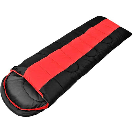 Sacco a pelo da campeggio con sacca per il trasporto lettino imbottito impermeabile 5°-25° 200x80 cm - enzoled