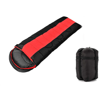 Sacco a pelo da campeggio con sacca per il trasporto lettino imbottito impermeabile 5°-25° 200x80 cm - enzoled
