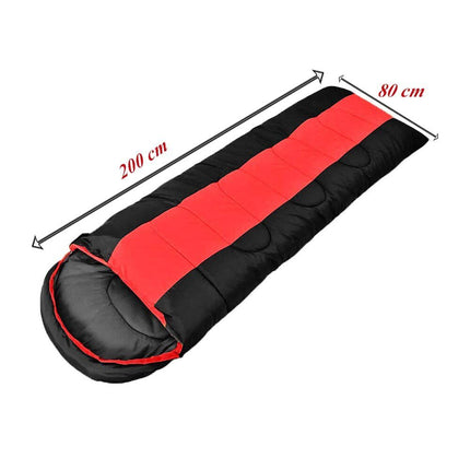 Sacco a pelo da campeggio con sacca per il trasporto lettino imbottito impermeabile 5°-25° 200x80 cm - enzoled