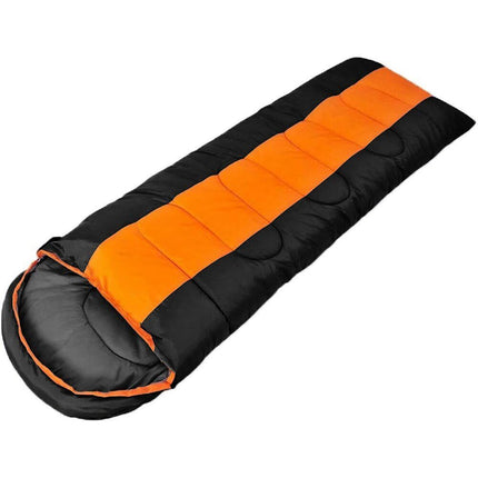 Sacco a pelo da campeggio con sacca per il trasporto lettino imbottito impermeabile 5°-25° 200x80 cm - enzoled