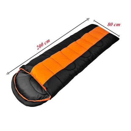 Sacco a pelo da campeggio con sacca per il trasporto lettino imbottito impermeabile 5°-25° 200x80 cm - enzoled