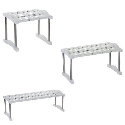 Scaffale sottolavello mensola salvaspazio portaoggetti organaizer da cucina bagno varie dimensioni - enzoled