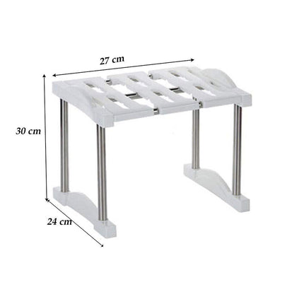 Scaffale sottolavello mensola salvaspazio portaoggetti organaizer da cucina bagno varie dimensioni - enzoled