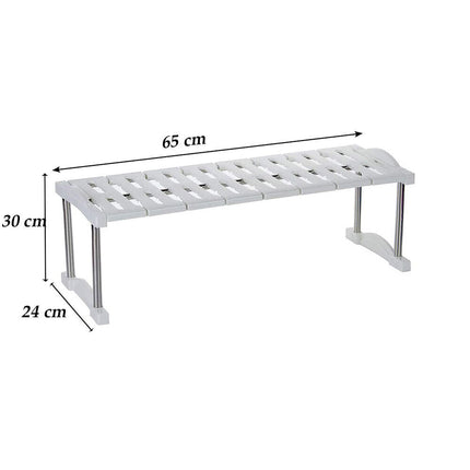 Scaffale sottolavello mensola salvaspazio portaoggetti organaizer da cucina bagno varie dimensioni - enzoled