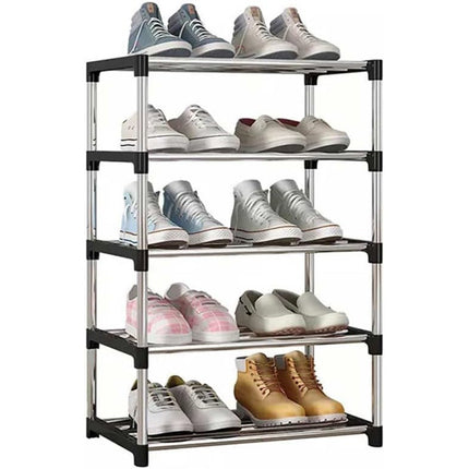 Scarpiera impilabile portascarpe scaffale 5  ripiani Organizer Scarpe salvaspazio - enzoled
