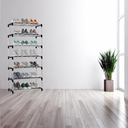 Scarpiera impilabile portascarpe scaffale 7  ripiani Organizer Scarpe salvaspazio - enzoled