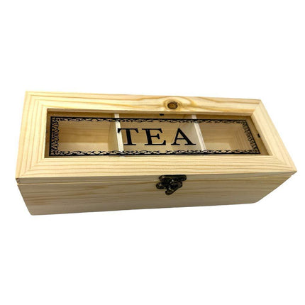 Scatola in legno porta bustine da the tisane caffè te tea scatola decorativa per casa b&b hotel - enzoled